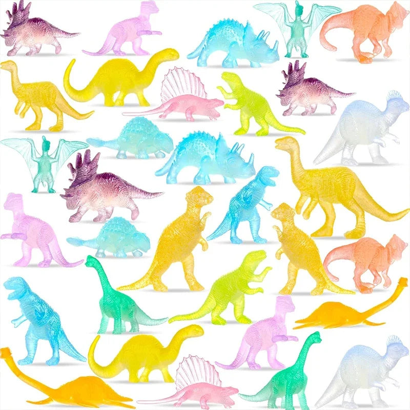 Glow in the Dark Dinosaur Toys 13/16PCS Mini Dino Set