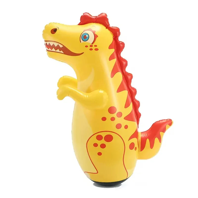 Inflatable Dinosaur Punching Bag Tumbler Kids Boxing Toy